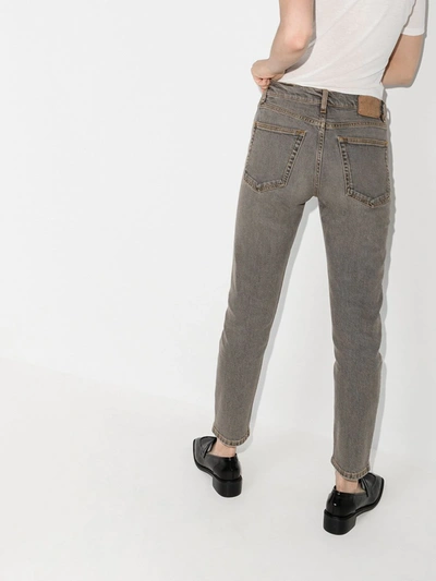 Shop Jeanerica 80s Super Used Straight Leg Jeans In Grey