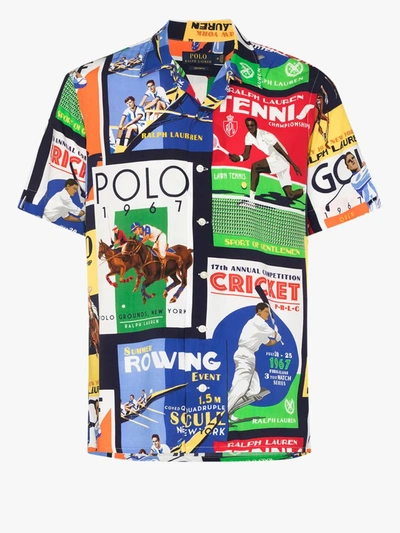 Shop Polo Ralph Lauren Poster Print Shirt In Multicolour