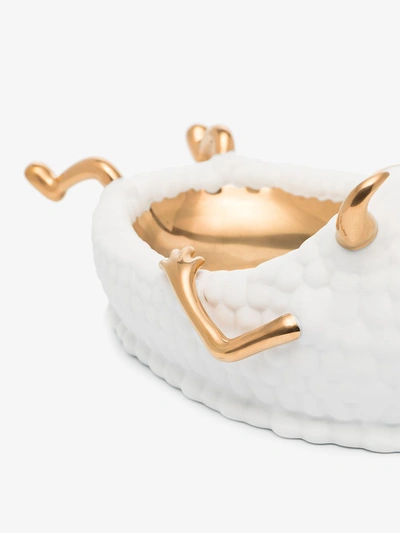 L'objet X Haas Brothers White Lazy Susan Bowl In Weiss