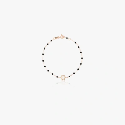 Shop Gigi Clozeau 18k Rose Gold 17 Cm Diamond Star Beaded Bracelet In Pink