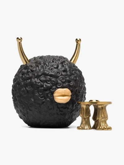 L'objet X Haas Brothers Black Monster Incense Burner In Black