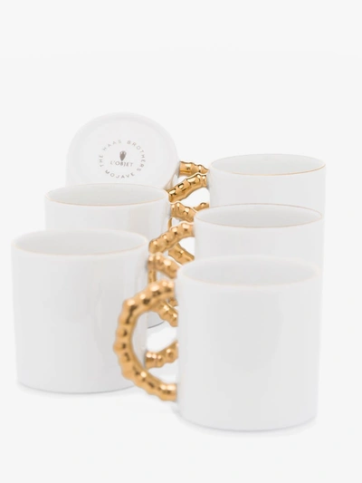 Shop L'objet X Haas Brothers White Mojave Porcelain Espresso Cup Set