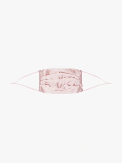 Shop Slip Pink Pintuck Silk Face Mask