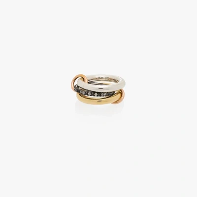 Shop Spinelli Kilcollin Sterling Silver Libra Diamond Ring In Gold