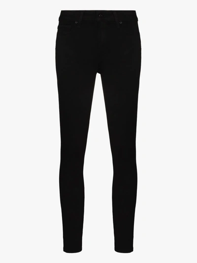 Shop Paige Muse Cropped Skinny Jeans In Black
