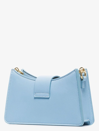 Shop Elleme Blue Baguette Mini Leather Bag