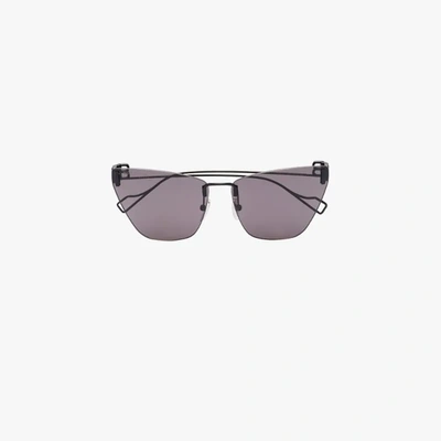 Shop Balenciaga Black Light Cat Eye Sunglasses