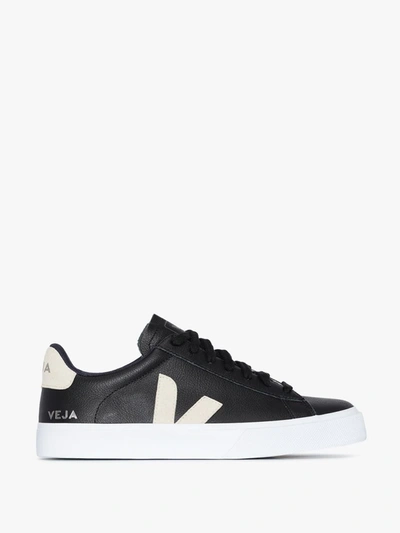 Shop Veja Campo Leather Sneakers - Women's - Leather/rubber/fabric In Black