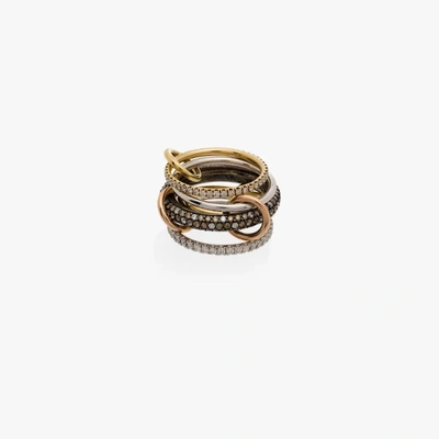 Shop Spinelli Kilcollin Sterling Silver Leo Diamond Ring In Gold