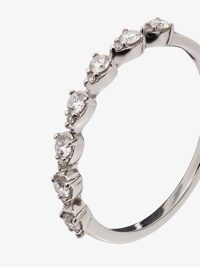 Shop Dana Rebecca Designs 14k White Gold Sophia Ryan Teardrop Diamond Ring In Silver