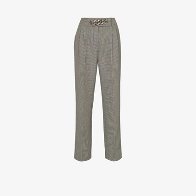 Shop Alexander Wang High Waist Checked Trousers In Black