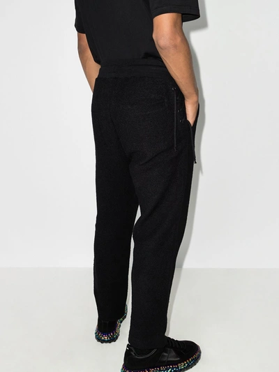 Shop Craig Green Black Lace Detail Sweatpants