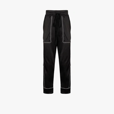 Shop Nahmias Courtside Stallion Track Pants In Black