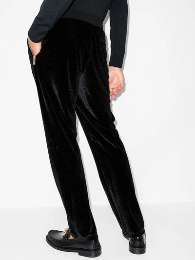Shop Versace Medusa Track Pants In Black