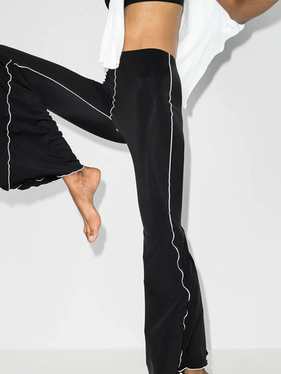 Shop Fantabody Flared Sports Leggings In Black