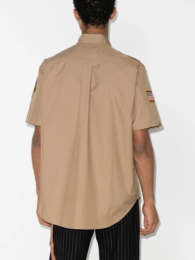 Shop Phipps Forest Guardian Short Sleeve Shirt In Neutrals