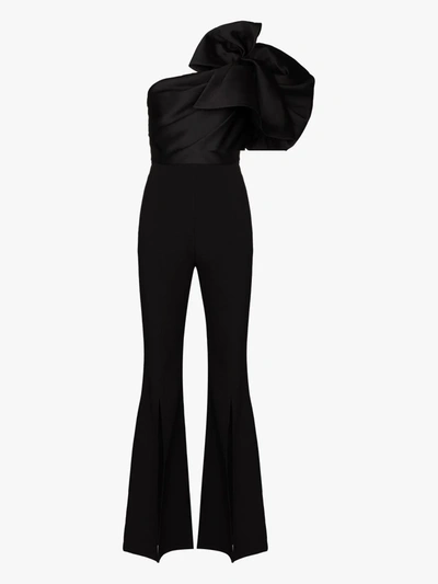 Shop Solace London Laney Statement Sleeve Jumpsuit In Black