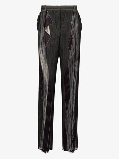 Shop Y/project Tulle Panel Tailored Trousers In Black