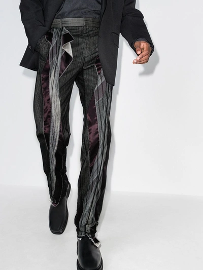 Shop Y/project Tulle Panel Tailored Trousers In Black