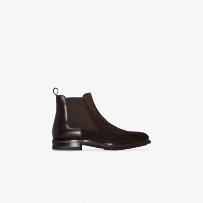 Shop Santoni Chelsea-boots In Braun