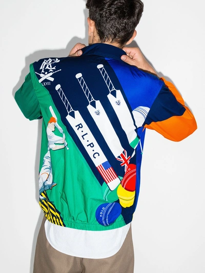 Shop Polo Ralph Lauren Bayport Cotton Jacket In Multicolour