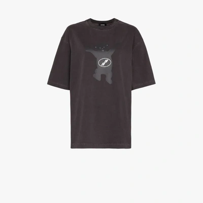 Shop We11 Done Teddy Print T-shirt In Brown