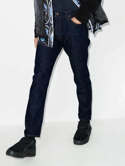 Shop Orslow Blue Superslim Skinny Jeans