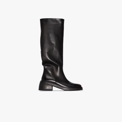 Marsèll Knee-high Block Heel Boots In Black