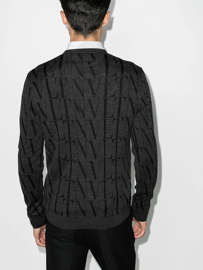 Shop Valentino Vltn Times Sweater - Men's - Viscose/virgin Wool In Grey