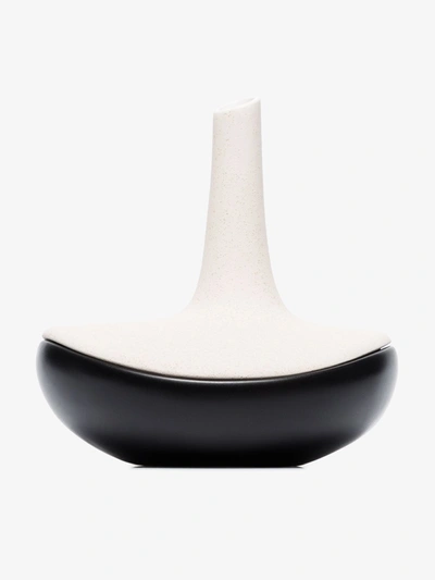 Shop Anissa Kermiche Black And White Jewellery Box Earthenware Vase