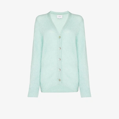 Shop Erdem Marcilly Knitted Cardigan In Green