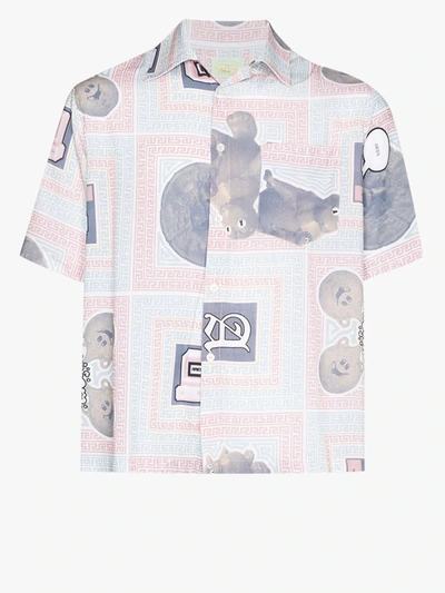 Shop Aries Scarf Print Shirt In Multicolour