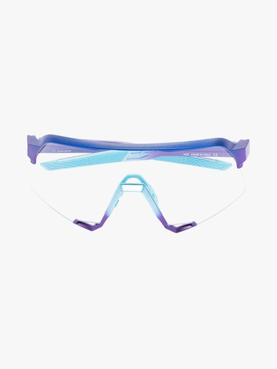 Shop 100% Eyewear Orange Speedcraft Cycling Performance Sunglasses In Blue