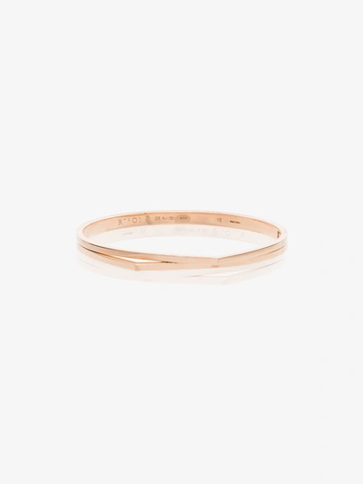Repossi 18kt Rose Gold Antifer Double Bangle In Rose Gold