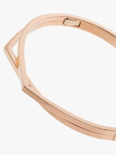 Repossi 18kt Rose Gold Antifer Double Bangle In Rose Gold