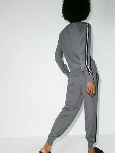 Shop Olivia Von Halle Missy London Knitted Tracksuit - Women's - Silk/cashmere/elastane/lycra In Grey