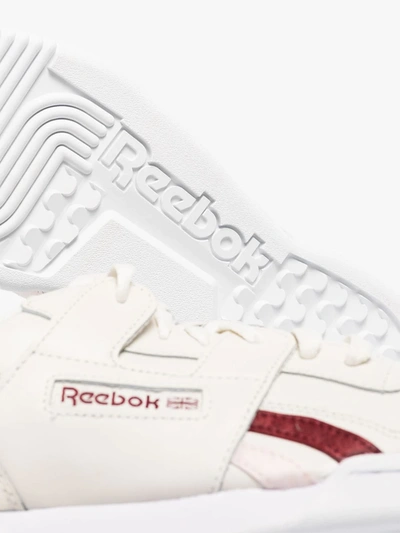 Shop Reebok Workout Lo Plus Leather Sneakers In White