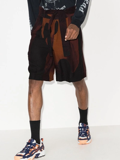 Shop Orange Culture X Homecoming Temi Shorts In Brown