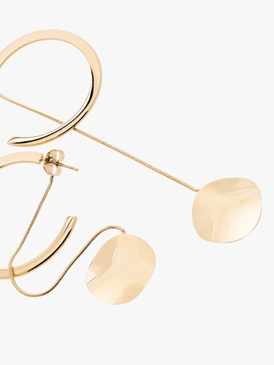 Shop Anissa Kermiche Gold-plated Double Trouble Hoop Drop Earrings