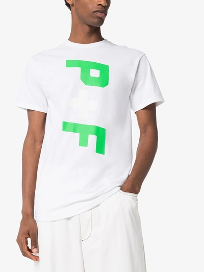 Shop Places+faces X Homecoming P+f Cotton T-shirt In White