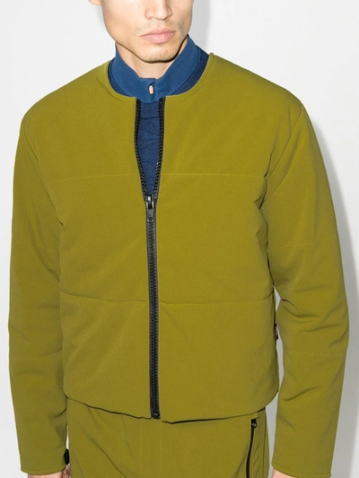 Shop Gr10k Green Schoeller Dynamic Padded Jacket