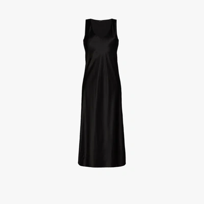 Shop Joseph Daris Silk Satin Slip Dress In Black