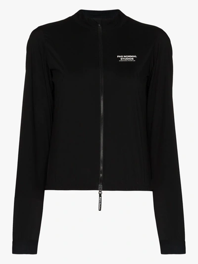 Shop Pas Normal Studios Stow Away Cycling Jacket In Black