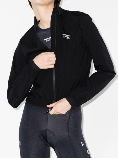 Shop Pas Normal Studios Stow Away Cycling Jacket In Black