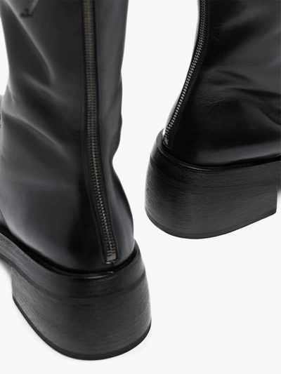 Shop Marsèll Black Leather Lace-up Boots