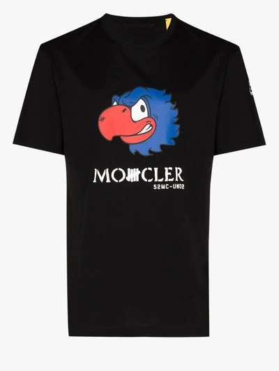 Shop Moncler Genius 2 Moncler 1952 Undefeated Bird Print T-shirt In Black