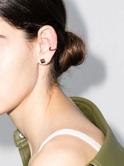 Anita Ko 18kt Rose Gold Ruby Ear Cuff In Pink