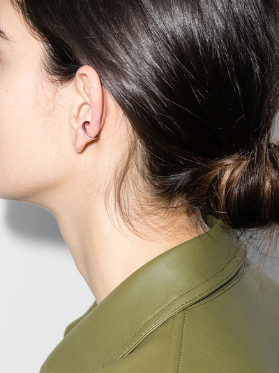 Anita Ko 18kt Rose Gold Ruby Ear Cuff In Pink