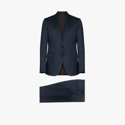 Shop Ermenegildo Zegna Milano Single-breasted Suit In Blue