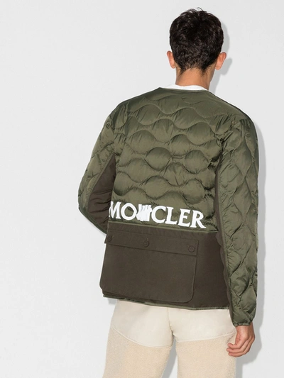 Shop Moncler Genius 2 Moncler 1952 Iskar Quilted Down Liner Jacket In Green